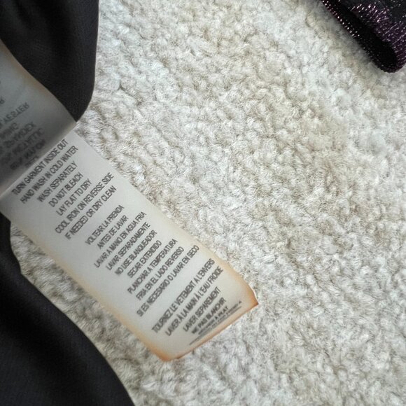 NWT Siena Metallic Stripe Cocktail Long Sleeve Dress 12 - Picture 14 of 14